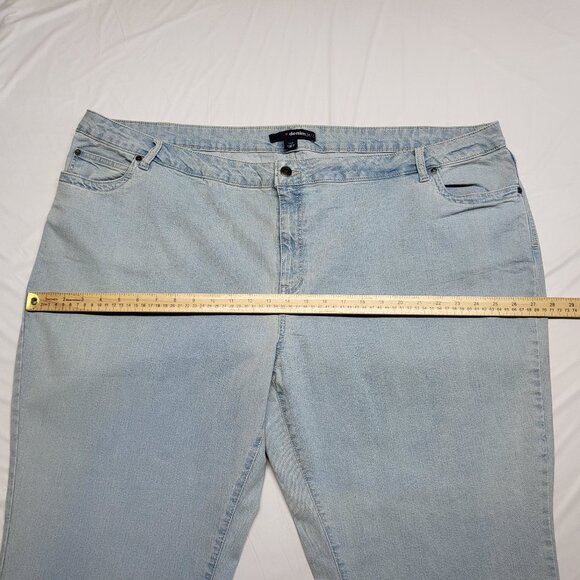 Denim 24/7 Womens Jeans 28WP Stretch High Rise Wide Leg Light Wash - Picture 11 of 16